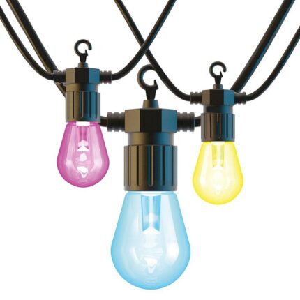 Ener-J Wi-Fi LED String Light with RGB+WW, 7.3M and 12pcs LED Bulbs withPlug & Play Power Supply SHA5315 - West Midland Electrics | CCTV & Electrical Wholesaler 5