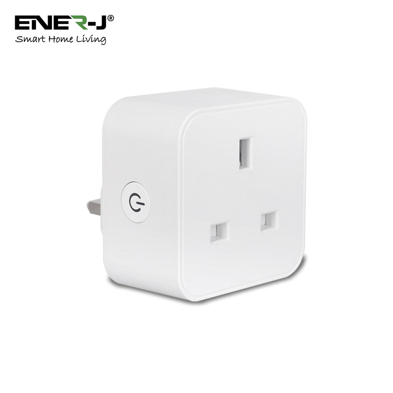 Ener-J WiFi Smart Mini plug square, UK BS Plug - West Midland Electrics | CCTV & Electrical Wholesaler