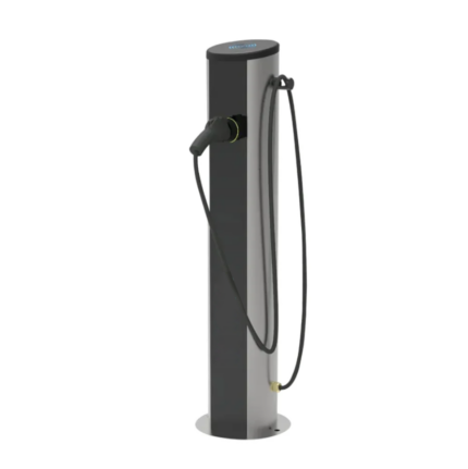 Ener-J Metal Pillar for 7KW EV Charger ACC1046 - West Midland Electrics | CCTV & Electrical Wholesaler
