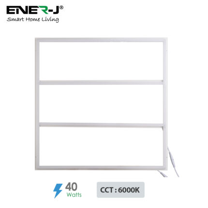Ener-J Edgelit Borderline LED Panel with Middle Bars 40W 4000 Lumens, 2 Years warranty, 6000K T300 - West Midland Electrics | CCTV & Electrical Wholesaler