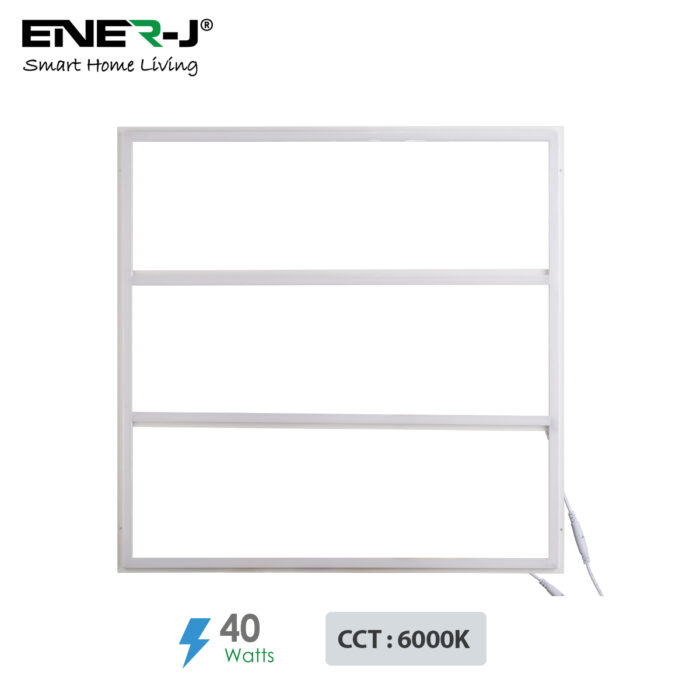 Ener-J Edgelit Borderline LED Panel with Middle Bars 40W 4000 Lumens, 2 Years warranty, 6000K T300 - West Midland Electrics | CCTV & Electrical Wholesaler 3