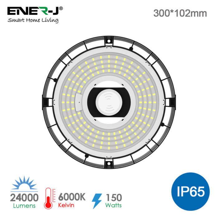 Ener-J 150W UFO HIGHBAY WITH BRIDGELUX LED & 3 STEP DIMMING FUNCTION, 140 LM/WATT AND 5 YEARS WARRANTY, 6000K T338 - West Midland Electrics | CCTV & Electrical Wholesaler 3