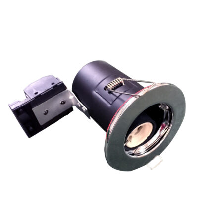 Ener-J Fire Rated Downlight Housing with GU10 holder, SN Ring T760 - West Midland Electrics | CCTV & Electrical Wholesaler