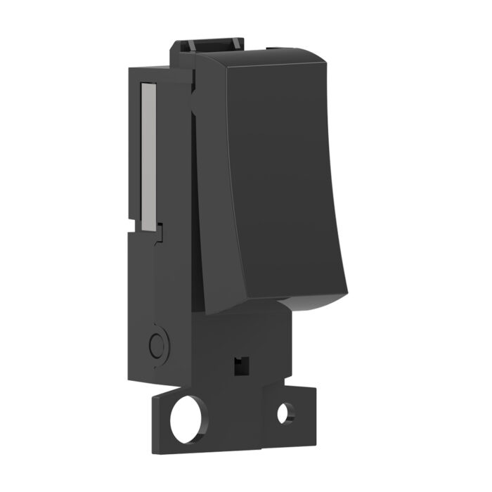 Ener-J 1 Gang Grid Switch – Click MiniGrid Style Black WS1073B - West Midland Electrics | CCTV & Electrical Wholesaler 3