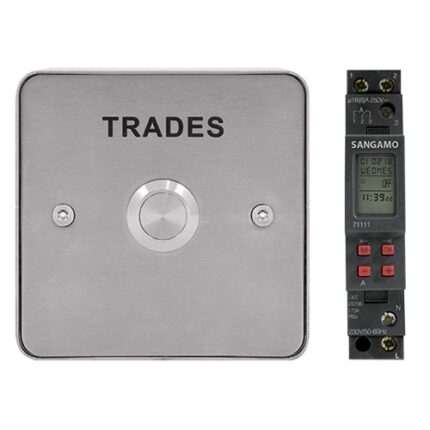 ESP Trades Button with Timer EVTRT - West Midland Electrics | CCTV & Electrical Wholesaler
