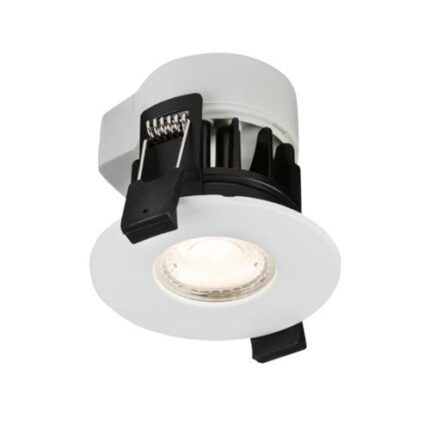 Knightsbridge 230V IP65 5W Fire-rated LED Dimmable Downlight 3000K RW5WW - West Midland Electrics | CCTV & Electrical Wholesaler