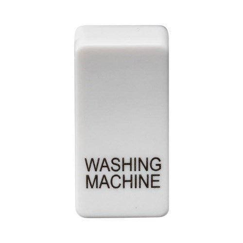 Knightsbridge Switch cover “marked WASHING MACHINE” – white GDWASHU - West Midland Electrics | CCTV & Electrical Wholesaler