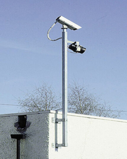 3m-Wall mounted pole with 150mm stand off ACP1/150 - West Midland Electrics | CCTV & Electrical Wholesaler