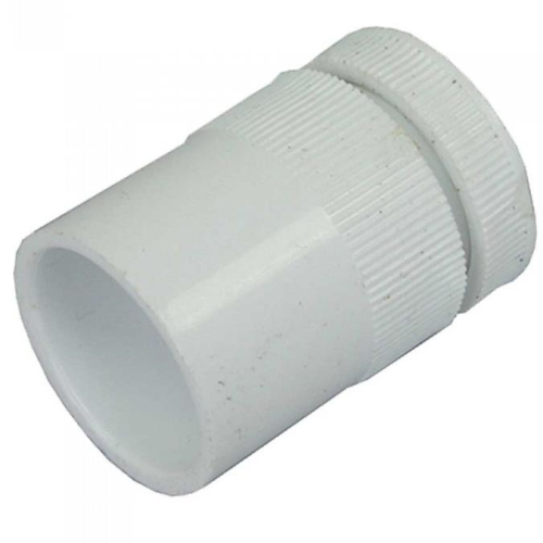 20mm Male Adaptors White MAP20W - West Midland Electrics | CCTV & Electrical Wholesaler