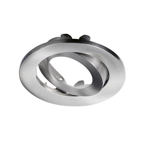 Knightsbridge Adjustable Brushed Chrome Tilt Bezel for VFR8 LED IP20 Downlights VFR8TBEZCBR - West Midland Electrics | CCTV & Electrical Wholesaler