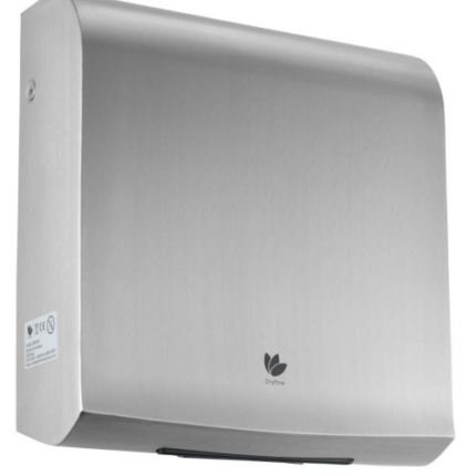 Intelligent DryFlow EcoWave Hand Dryer Brushed Satin DFEW02 - West Midland Electrics | CCTV & Electrical Wholesaler 5