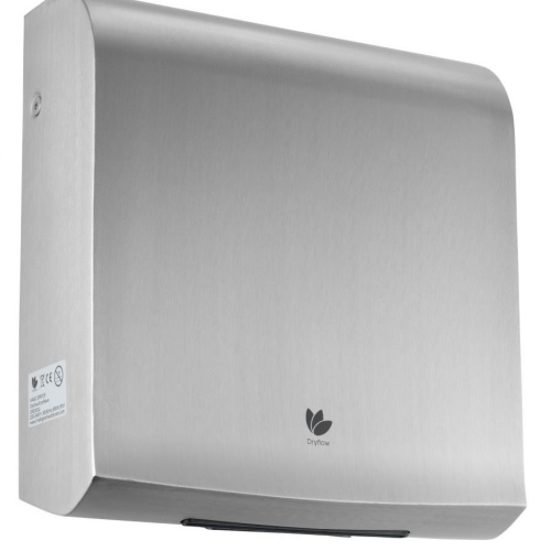 Intelligent DryFlow EcoWave Hand Dryer Brushed Satin DFEW02 - West Midland Electrics | CCTV & Electrical Wholesaler
