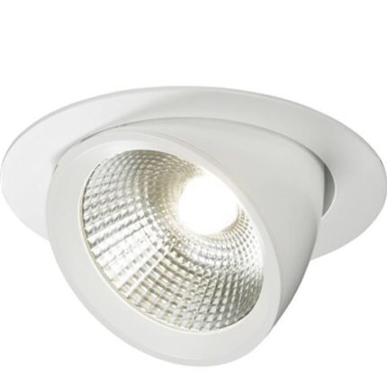 Knightsbridge 230V 40W Round LED Recessed Adjustable Downlight - West Midland Electrics | CCTV & Electrical Wholesaler