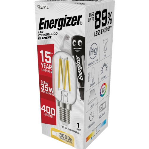 Supreme Imports Energizer Filament Led Cookerhood E14 Boxed S13563 - West Midland Electrics | CCTV & Electrical Wholesaler