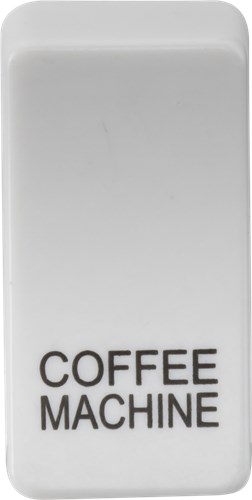 Knightsbridge Switch cover “marked COFFEE MACHINE” – white GDCOFFU - West Midland Electrics | CCTV & Electrical Wholesaler
