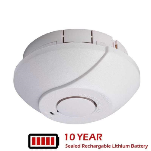 Hispec Interconnectable Fast Fix Mains Photo Electric Smoke Detector with 10yr Sealed Rechargeable Lithium Battery Included HSSA/PE/FF10 - West Midland Electrics | CCTV & Electrical Wholesaler