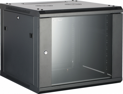 12U 450mm Deep Black Wall Mount Data Cabinet CAB12WB450BLK - West Midland Electrics | CCTV & Electrical Wholesaler