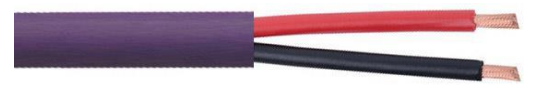 100m Speaker Cable 2 Core BC 105×0.16mm 14AWG Purple LSZH SFX/SPK-PRO-2C-14-LSZH-PUR-100m - West Midland Electrics | CCTV & Electrical Wholesaler