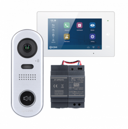 CDVI 2EASY 2-Wire 1-way video entry kit, white WiFi monitor and 1-button door station CDV-4791S-DXW - West Midland Electrics | CCTV & Electrical Wholesaler 5