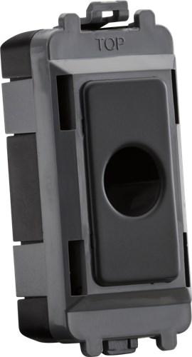 Knightsbridge Flex outlet module (up to 10mm) – anthracite GDM012AT - West Midland Electrics | CCTV & Electrical Wholesaler