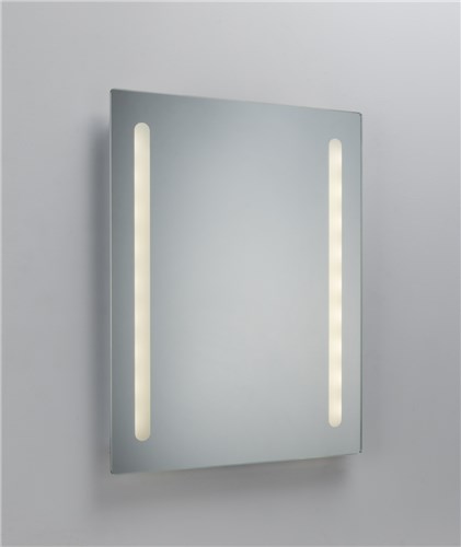 Knightsbridge Battery Operated IP44 LED Bathroom Mirror with Frosted Panels MLBA6045F - West Midland Electrics | CCTV & Electrical Wholesaler