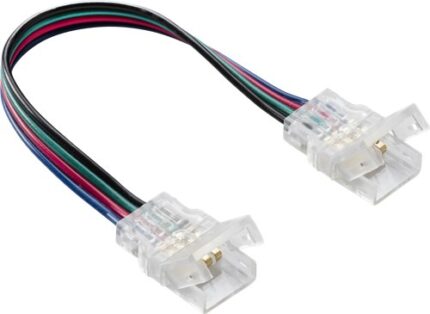 Knightsbridge 12V / 24V IP65 LED Flex Strip to Strip 150mm Connector – CCT / RGB LFCONIP4FX - West Midland Electrics | CCTV & Electrical Wholesaler 5