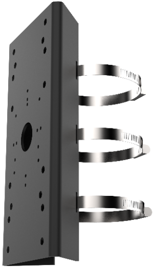 Hikvision Stainless steel vertical pole mount DS-1275ZJ-SUS/BLACK - West Midland Electrics | CCTV & Electrical Wholesaler