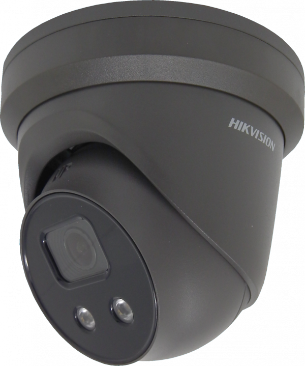 Hikvision AcuSense 6MP fixed lens Darkfighter turret camera with IR & built in mic Grey DS-2CD2366G2-IU-2.8MM-GREY-C - West Midland Electrics | CCTV & Electrical Wholesaler