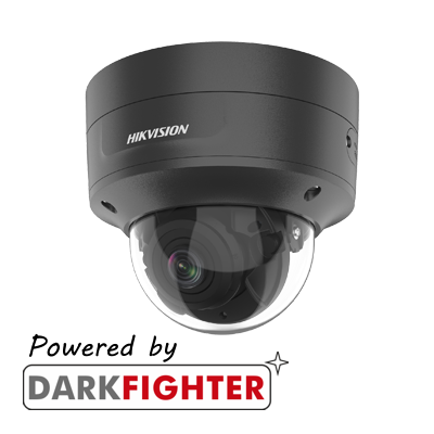 Hikvision AcuSense 4MP motorized varifocal lens Darkfighter dome camera with IR DS-2CD2746G2-IZS/BLACK-C - West Midland Electrics | CCTV & Electrical Wholesaler