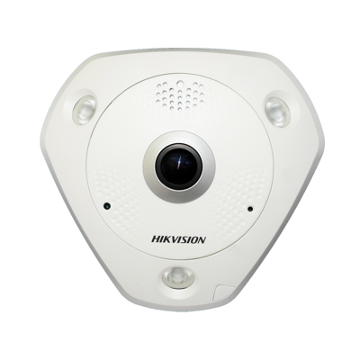 Hikvision 6MP IR fisheye network camera with audio/alarm DS-2CD6365G0-IVS-1.27mm-B - West Midland Electrics | CCTV & Electrical Wholesaler