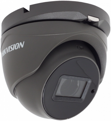 Hikvision 5MP motorized varifocal lens PoC turret camera Grey DS-2CE79H0T-IT3ZE/GREY-C - West Midland Electrics | CCTV & Electrical Wholesaler 5
