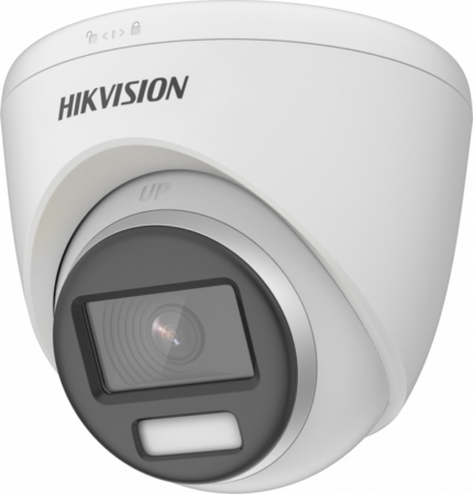 Hikvision 8MP fixed lens ColorVu PoC turret camera White DS-2CE72UF3T-E-2.8mm - West Midland Electrics | CCTV & Electrical Wholesaler