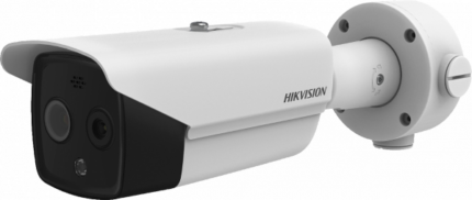 Hikvision 9.7mm fixed lens HeatPro thermal network bullet camera with built in Bi-spectrum & audio DS-2TD2628-10/QA - West Midland Electrics | CCTV & Electrical Wholesaler