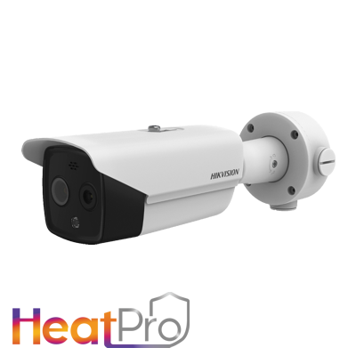 Hikvision 6.2mm fixed lens HeatPro thermal network bullet camera with built in Bi-spectrum & audio DS-2TD2617-6/QA - West Midland Electrics | CCTV & Electrical Wholesaler