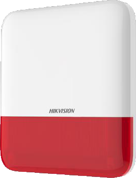 HIKVision AX PRO Series Red Wireless Outdoor Sounder - West Midland Electrics | CCTV & Electrical Wholesaler