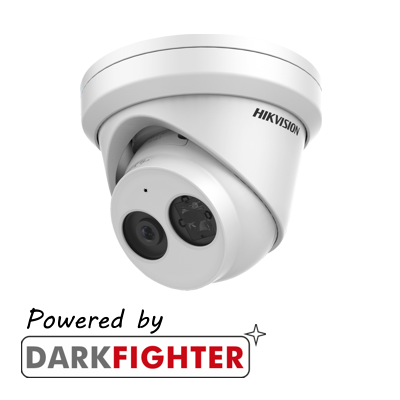 Hikvision AcuSense 4MP fixed lens turret camera with IR & built in mic DS-2CD2343G2-IU-2.8mm - West Midland Electrics | CCTV & Electrical Wholesaler