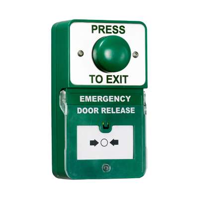 Green Button Dual Unit DU-GB/PTE - West Midland Electrics | CCTV & Electrical Wholesaler