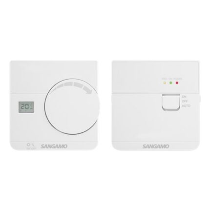 SANGAMO ESP Wireless Electronic Room Thermostat with Digital Display CHPRSTATDRF - West Midland Electrics | CCTV & Electrical Wholesaler