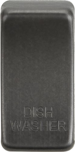 Knightsbridge Switch cover “marked DISHWASHER” – smoked bronze GDDISHSB - West Midland Electrics | CCTV & Electrical Wholesaler