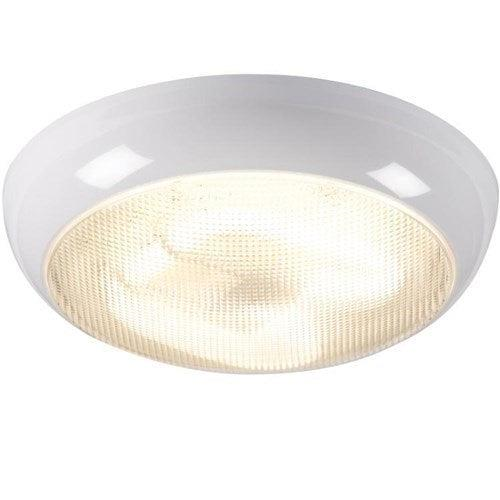 Knightsbridge IP44 16W HF Polo Bulkhead with Prismatic Diffuser and White Base TPB16WPHF - West Midland Electrics | CCTV & Electrical Wholesaler 3