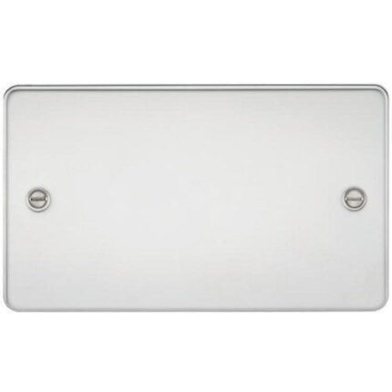 Knightsbridge Flat Plate 2G blanking plate – polished chrome FP8360PC - West Midland Electrics | CCTV & Electrical Wholesaler