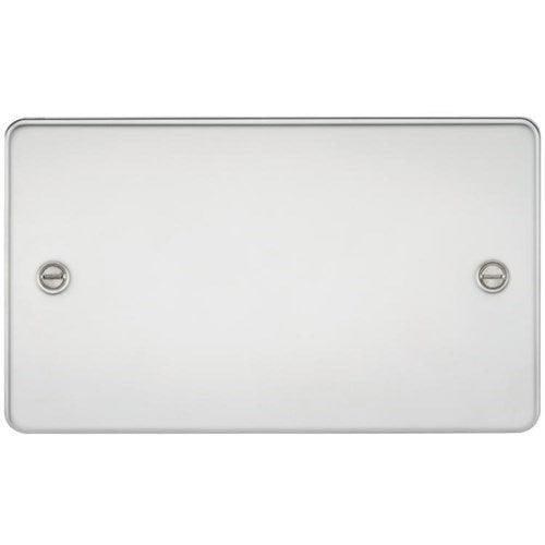 Knightsbridge Flat Plate 2G blanking plate – polished chrome FP8360PC - West Midland Electrics | CCTV & Electrical Wholesaler