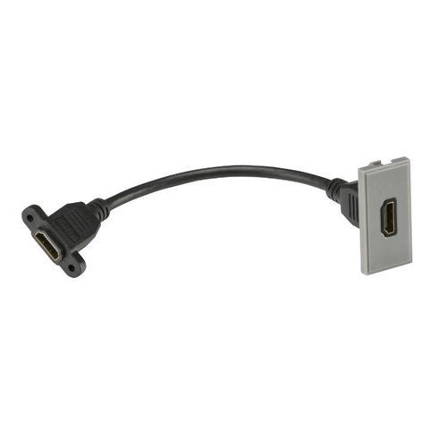 Knightsbridge HDMI outlet module 25 x 50mm – Grey NETHDMIGY - West Midland Electrics | CCTV & Electrical Wholesaler