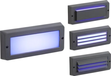 Knightsbridge 230V IP65 5W Blue LED Surface Mount Brick light – Grey BL5BLG - West Midland Electrics | CCTV & Electrical Wholesaler