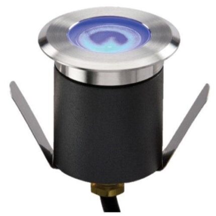 Knightsbridge 230V IP65 1.5W High Output LED Blue Mini Ground Light comes with cable. Non-Dimmable LEDM07B - West Midland Electrics | CCTV & Electrical Wholesaler
