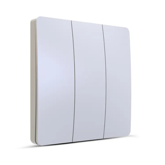 Ener-J 3 Gang Wireless Kinetic Switch (white body) WS1035 - West Midland Electrics | CCTV & Electrical Wholesaler 3