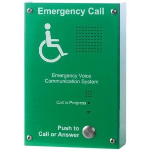 Green handsfree EVC outstation surface EVC302GS - West Midland Electrics | CCTV & Electrical Wholesaler