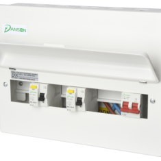 Danson Dual 16 Modules Split Load Rcd Supplied With 100A Main Switch (INC 16mcb’s) E-MSD22422 - West Midland Electrics | CCTV & Electrical Wholesaler