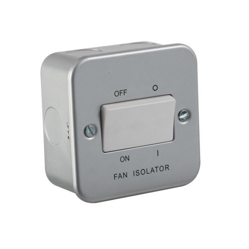 Knightsbridge Metal Clad 10AX Fan Isolator Switch M1100 - West Midland Electrics | CCTV & Electrical Wholesaler