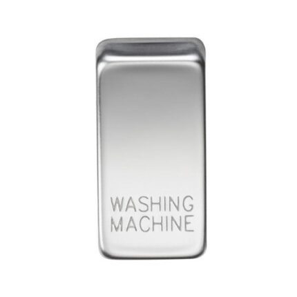 Knightsbridge Switch cover “marked WASHING MACHINE” – polished chrome GDWASHPC - West Midland Electrics | CCTV & Electrical Wholesaler